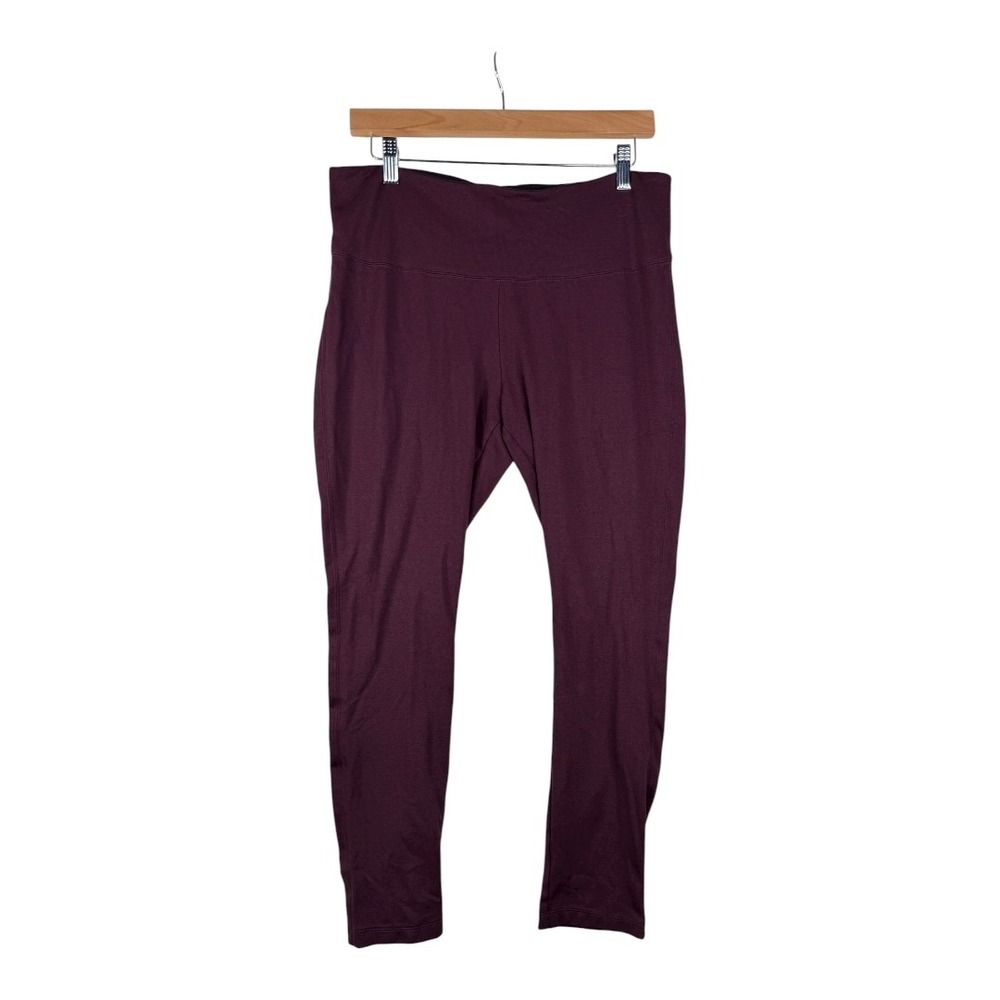 White‎ House Black Market Elastic Waist Pants size Large Maroon Red